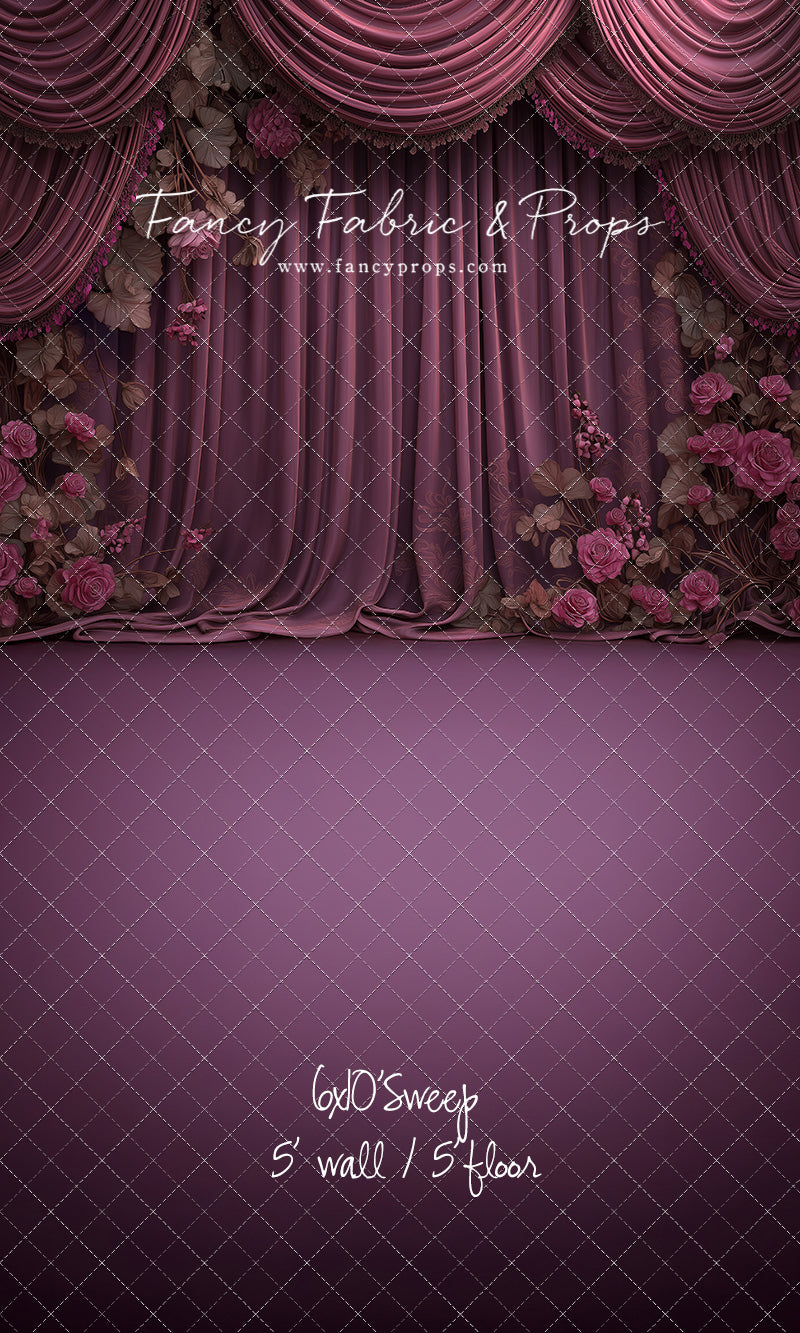 Vintage Plum Romance - With Sweep Option