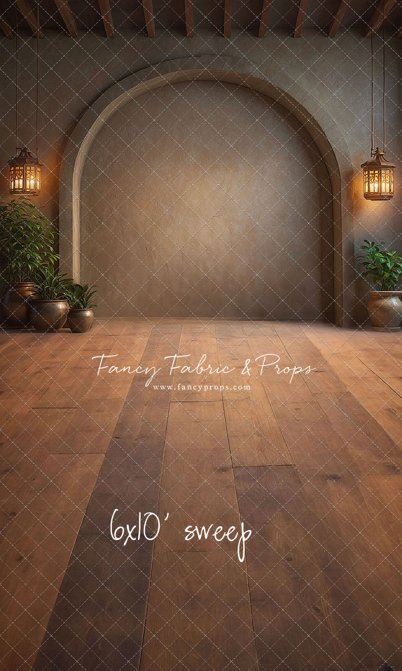 Warm Amber Archway - No Bench - With Sweep Option