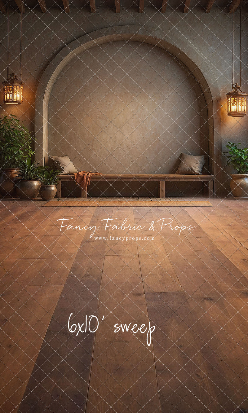 Warm Amber Archway - With Bench - With Sweep Option