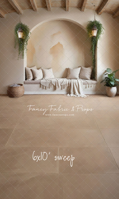 Warm Beige Comforts - Tile Floor - With Sweep Option