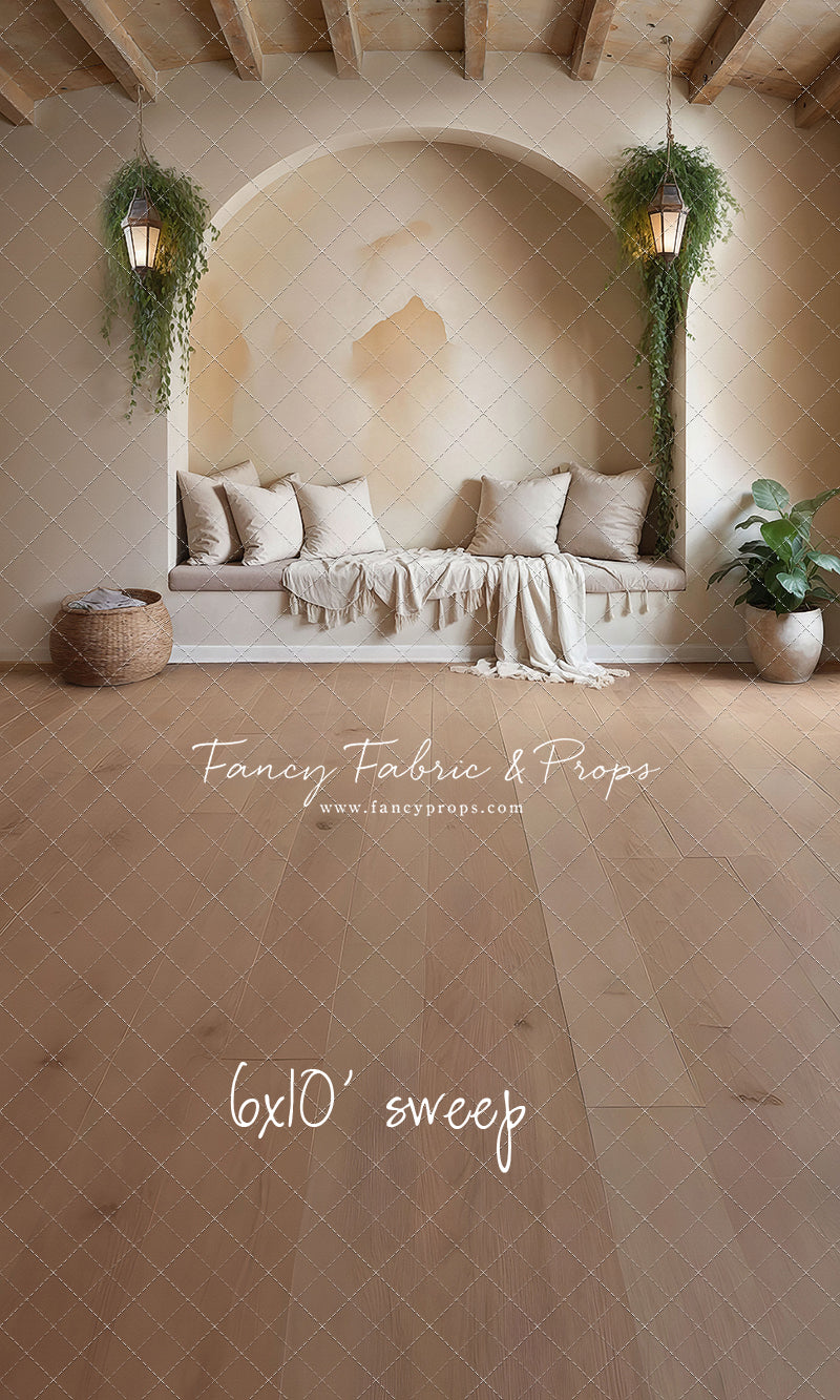 Warm Beige Comforts - Wood Floor - With Sweep Option