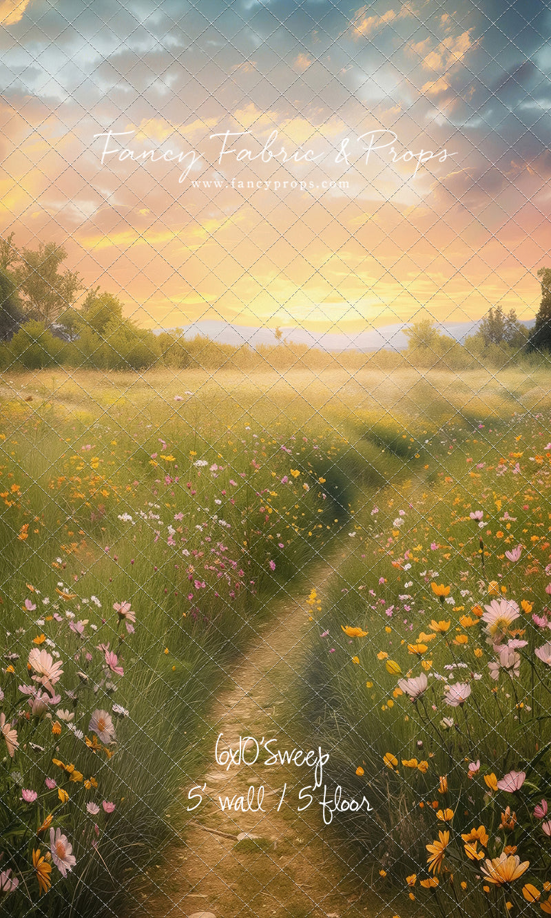 Wildflower Sunset Path  - With Sweep Option