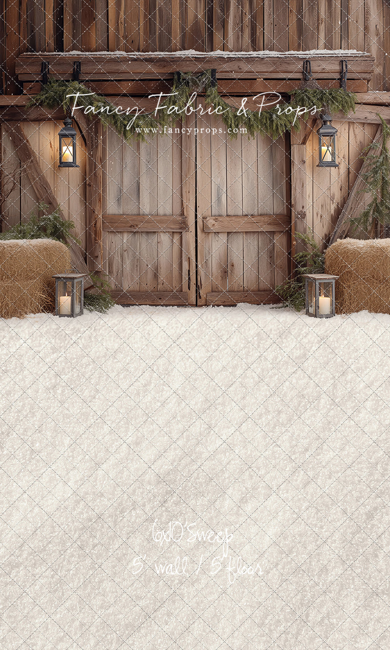 Winter Barn Entry - with Sweep Option
