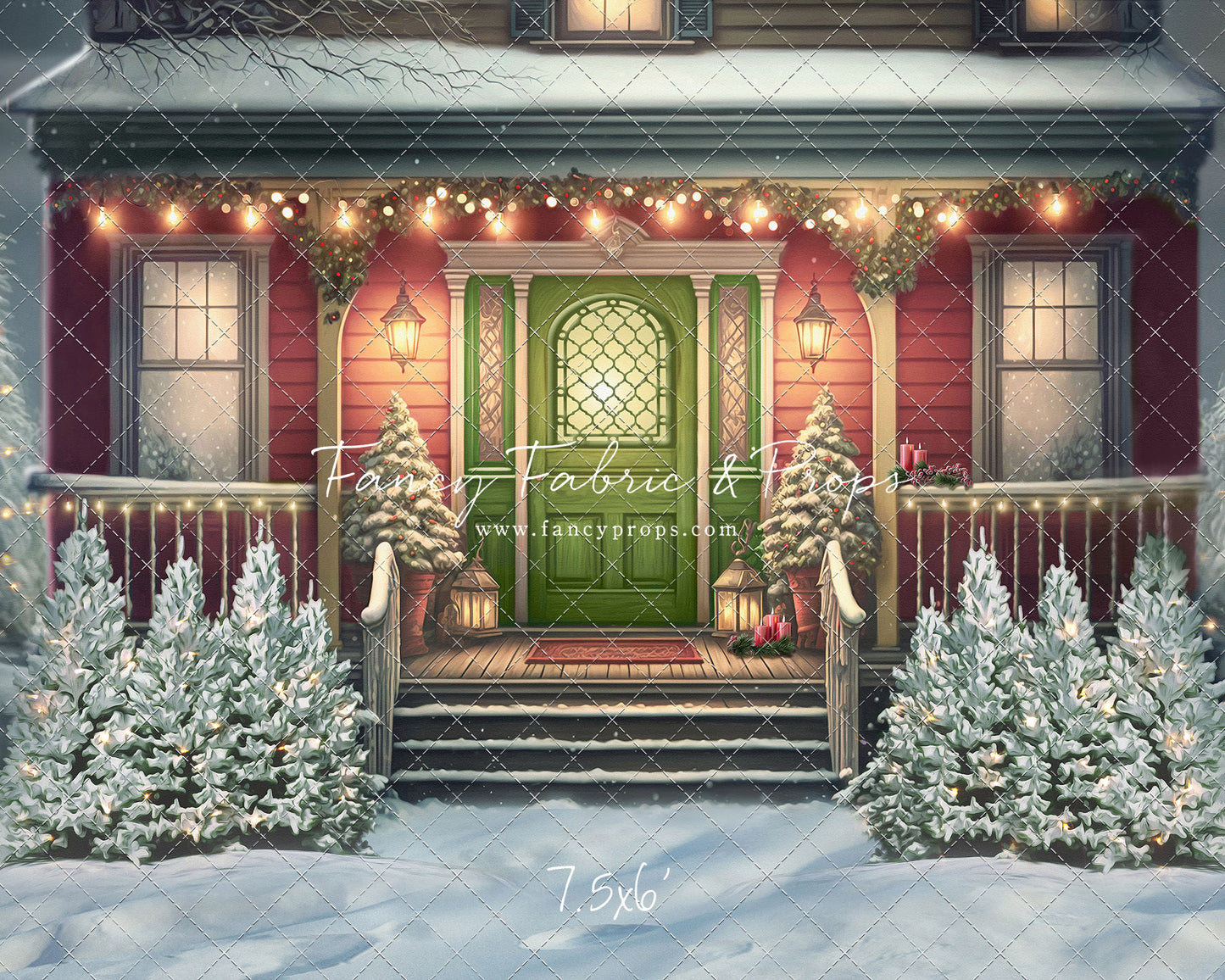 Merry Porch Greetings - Extra Lights - with Sweep Option