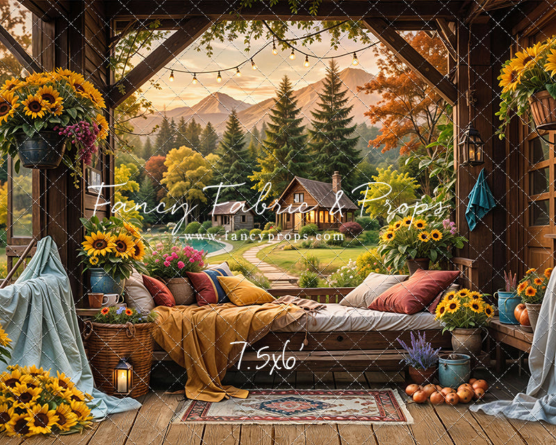 Autumn Sunflower Hideaway - With Sweep Option