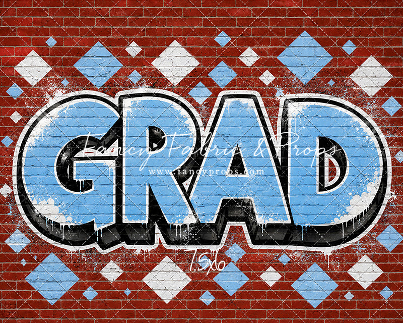 Baby Blue & White Grad - With Sweep Option
