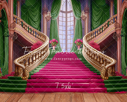 Ballroom Royal Staircase - Green - With Sweep Option