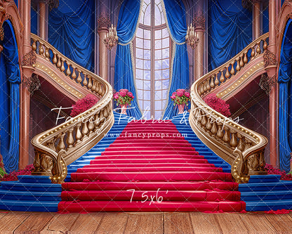 Ballroom Royal Staircase - Royal & Red - With Sweep Option