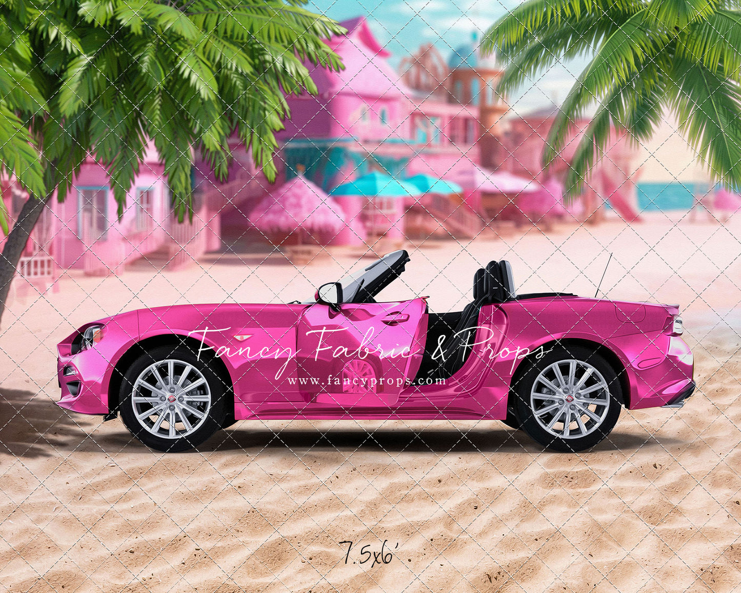 Beach Convertible -Pink - With Sweep Option
