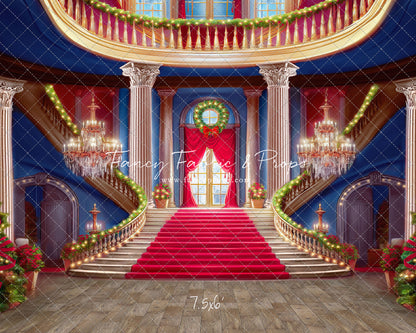 Belle's Royal Staircase -Wood Floor with Lights - With Sweep Option