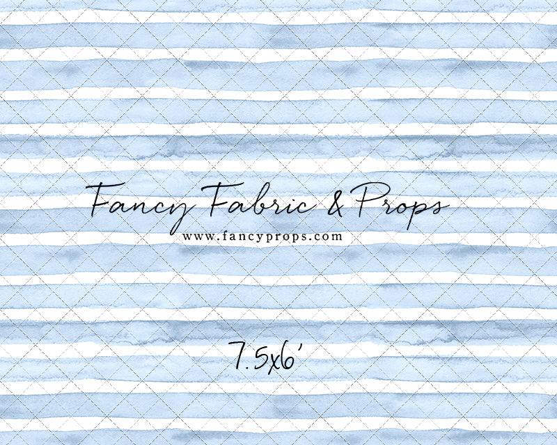 Blue Watercolor Stripes
