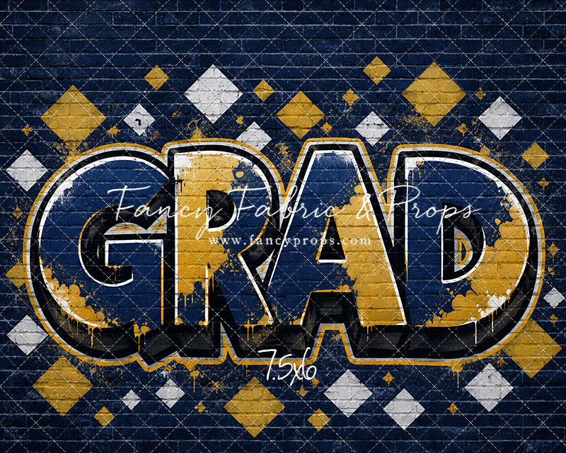 Blue & Gold Grad - With Sweep Option
