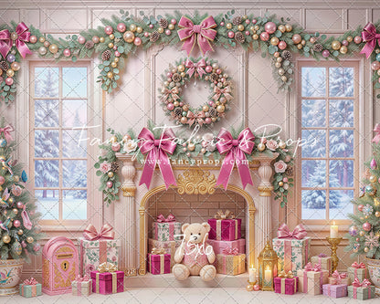 Blush Holiday Hearth - with Sweep Option