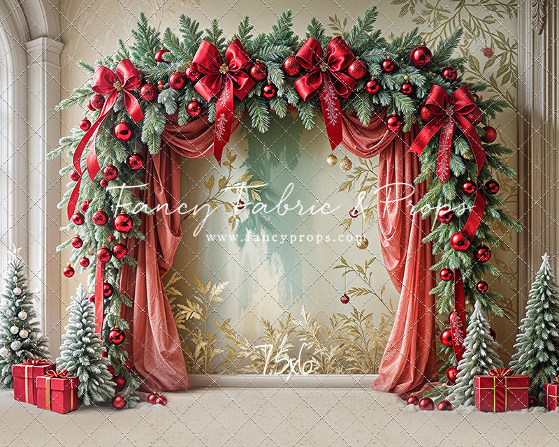Bowtied Vintage Christmas - with Sweep Option