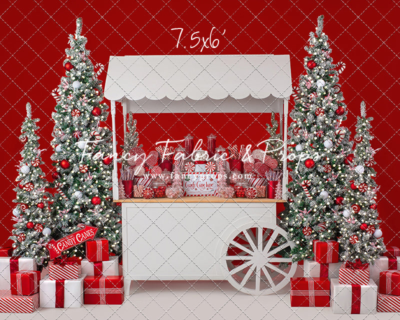 Candy Cane Sweets Cart