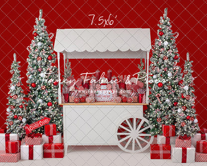 Candy Cane Sweets Cart