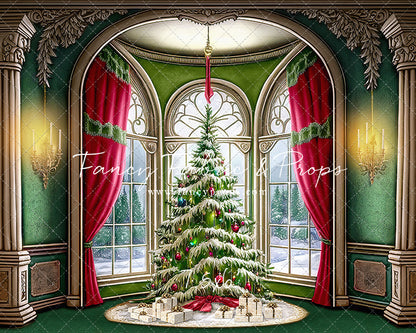 Cathedral Christmas - Green Carpet Option - with Sweep Option