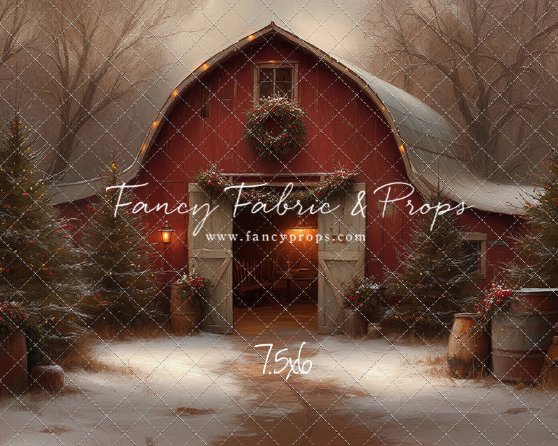 Christmas Barn Glow - with Sweep Option