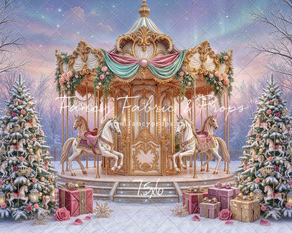 Christmas Carnation Carousel - With Sweep Option