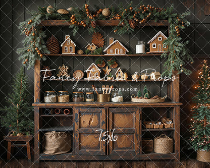 Christmas Kitchen Charm - With Sweep Option