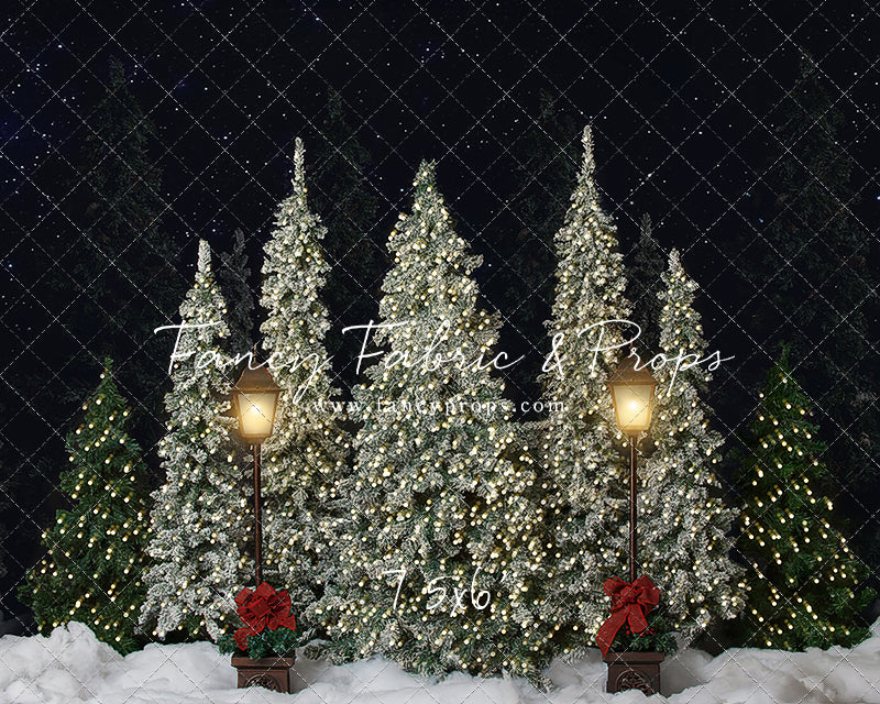 Christmas Cottage Trees