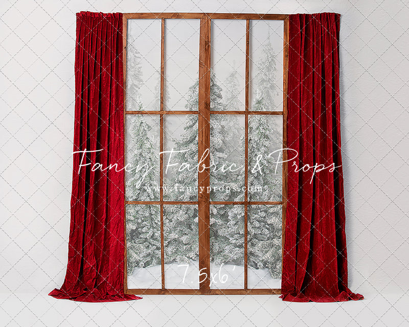 Classic Red Mantle Window