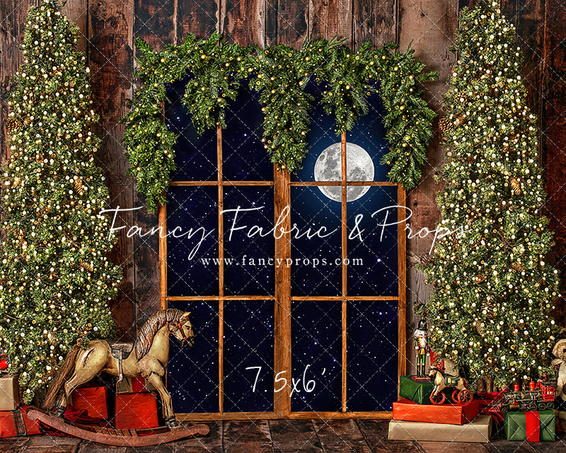 Classic Rustic Window With Trees