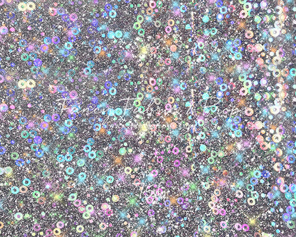 Cosmic Celebration - With Solid Beige Gray Floor Sweep Option