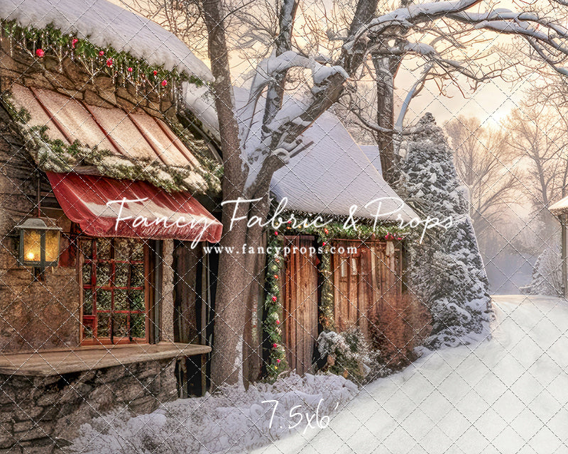 Country Christmas Store Street - with Sweep Option