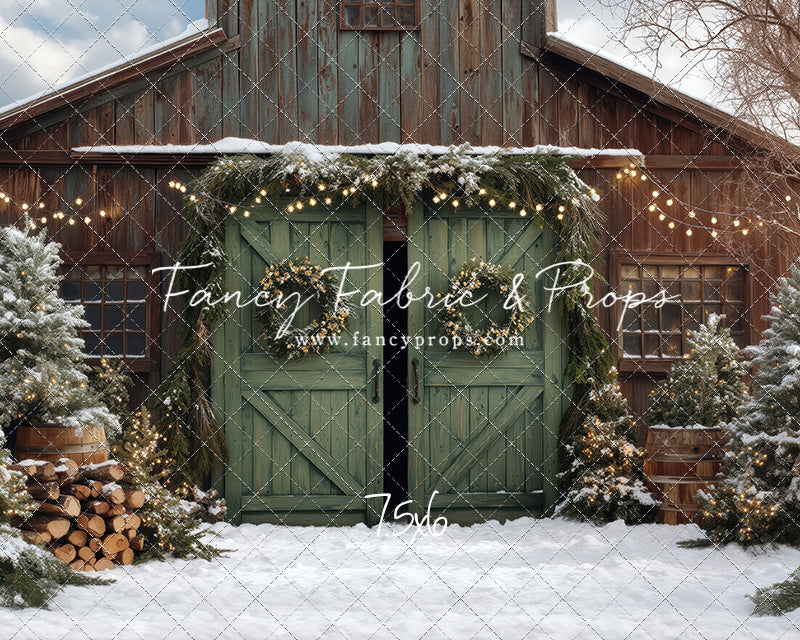 Cozy Christmas Barn - with Sweep Option