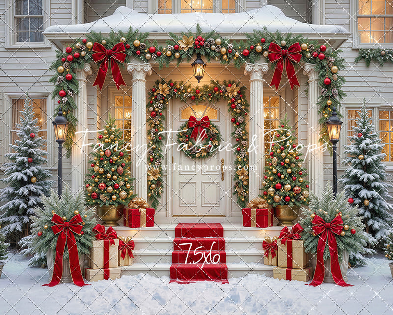 Cozy Christmas Entry - With Sweep Option