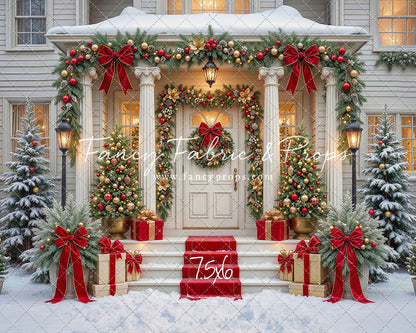 Cozy Christmas Entry - With Sweep Option
