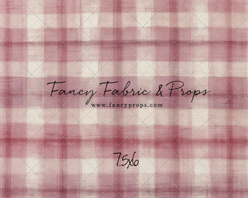 Cranberry Plaid - With Sweep Option