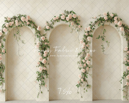 Cream Rose Courtyard - With Sweep Option