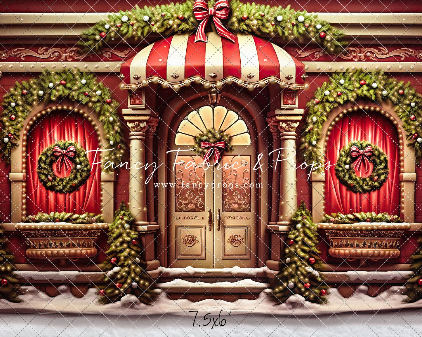 Crimson & Gilt Christmas Emporium - with Sweep Option