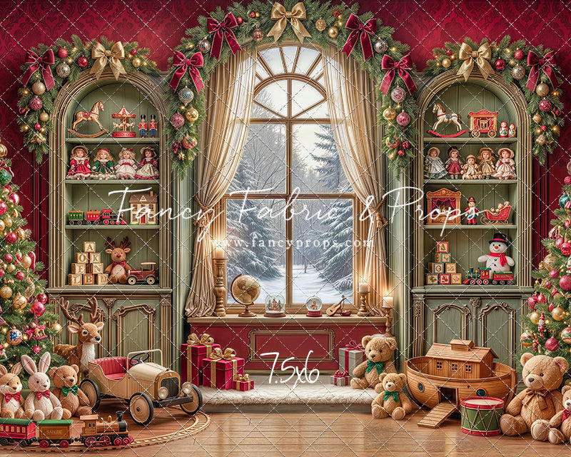 Darling Damask Christmas - with Sweep Option