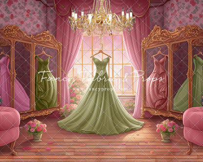 Dress Like A Princess - Green Dress - With Sweep Option