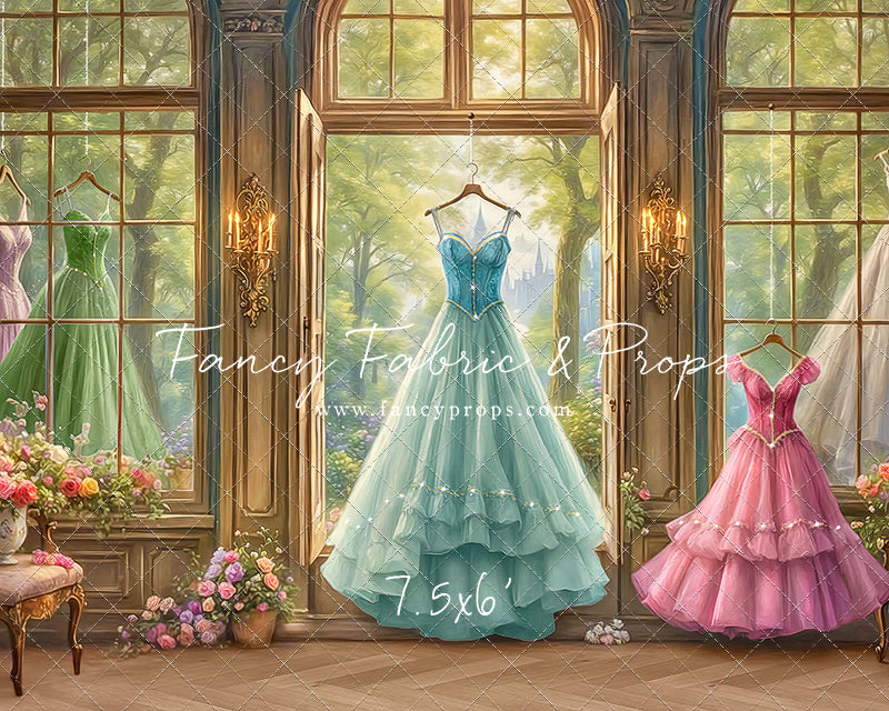 Dress of Royal Wishes- Wood Floor - With Sweep Option