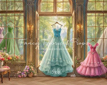 Dress of Royal Wishes- Wood Floor - With Sweep Option