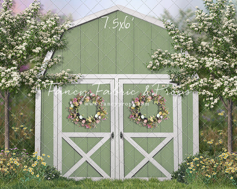 Easter Blossoms Barn - With Sweep Option