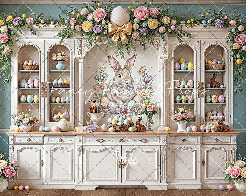 Easter Cupboard - Wood Floor - With Sweep Option