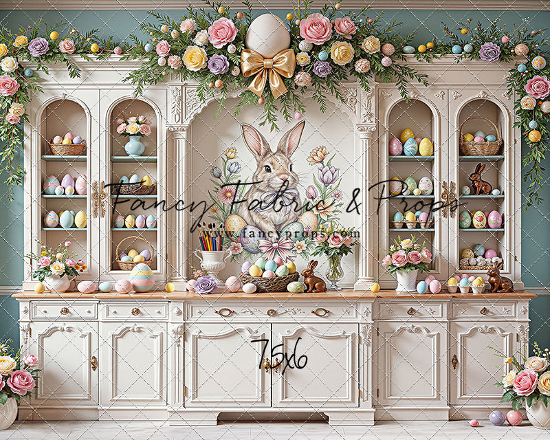 Easter Cupboard - White Floor - With Sweep Option