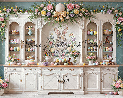 Easter Cupboard - White Floor - With Sweep Option