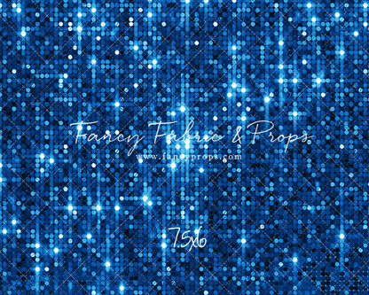 Electric Blue Glitz - With Solid Floor Sweep Option