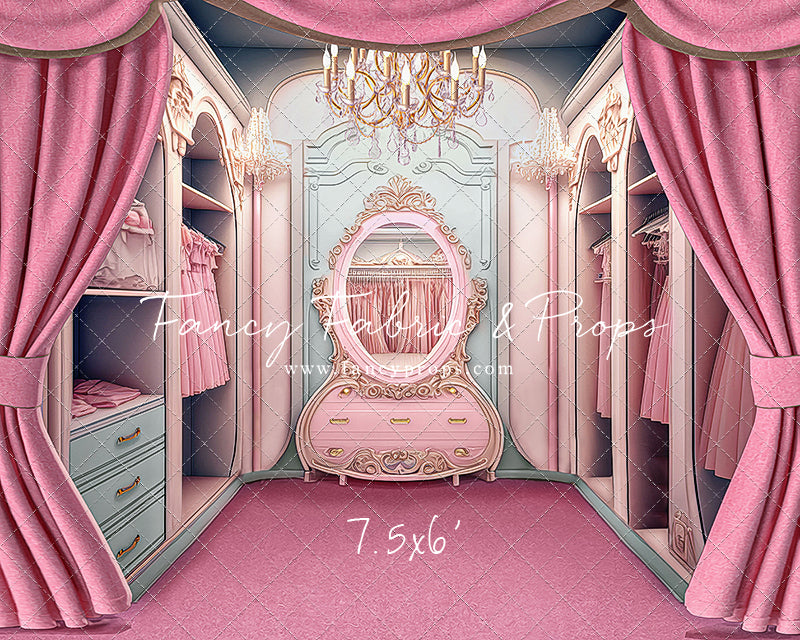 Elegant Armoire - Pink Floor Option - With Sweep Option