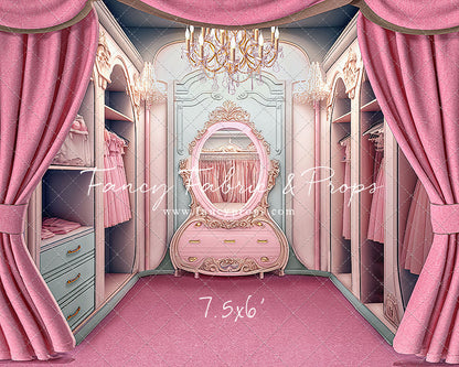 Elegant Armoire - Pink Floor Option - With Sweep Option