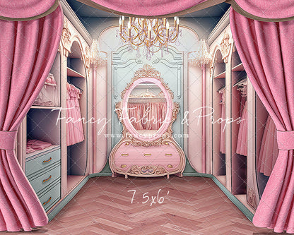 Elegant Armoire - Wood Floor Option - With Sweep Option