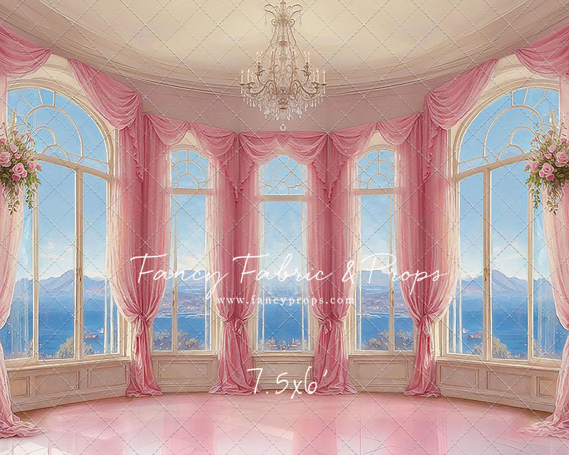 Elegant Summertime Mountain View - Marble Floor - With Sweep Option