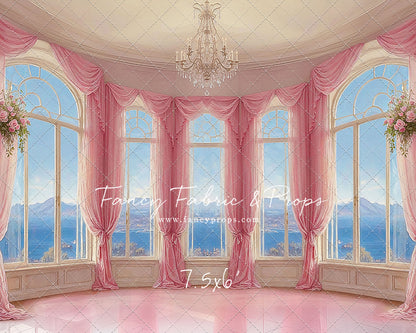 Elegant Summertime Mountain View - Marble Floor - With Sweep Option