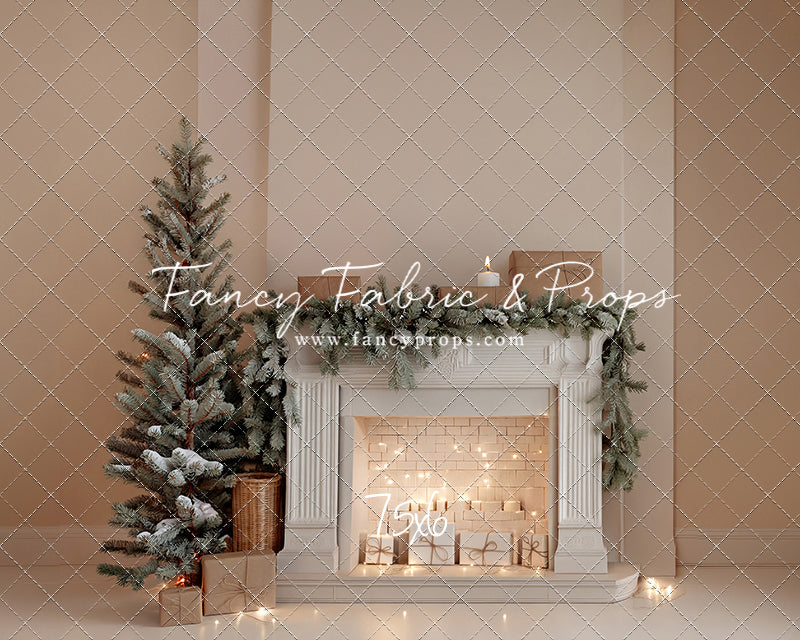 Evergreen & Ivory Mantle - With Sweep Option